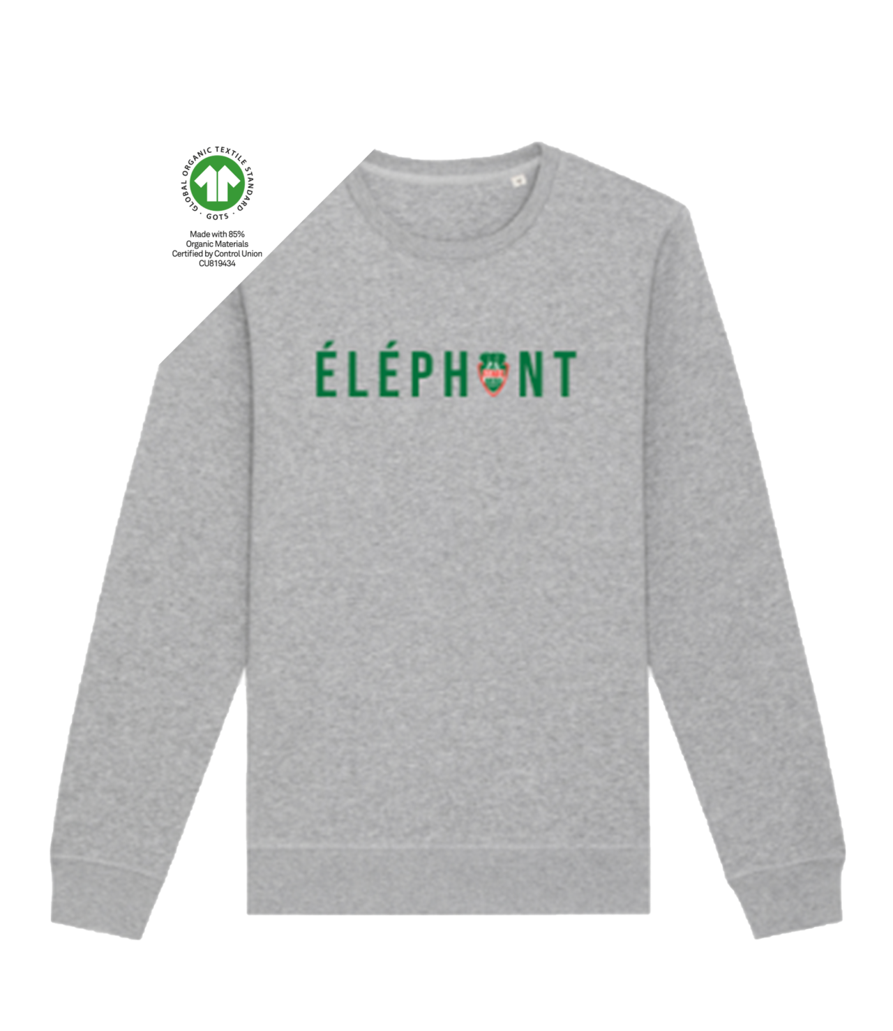 Sweat Éléphant Gris - Adulte